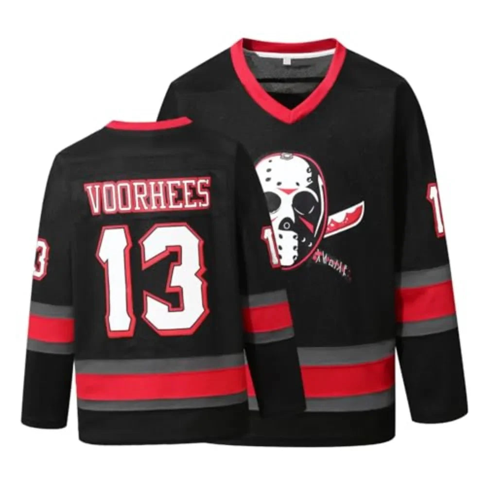 Jason Voorhees Number Thirteen Long Sleeve Jersey For Sports Outfits