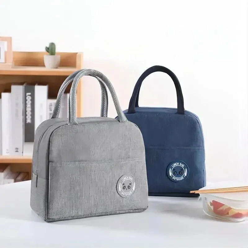 Zippered Lunch Tote Bag with Twin Carry Handles