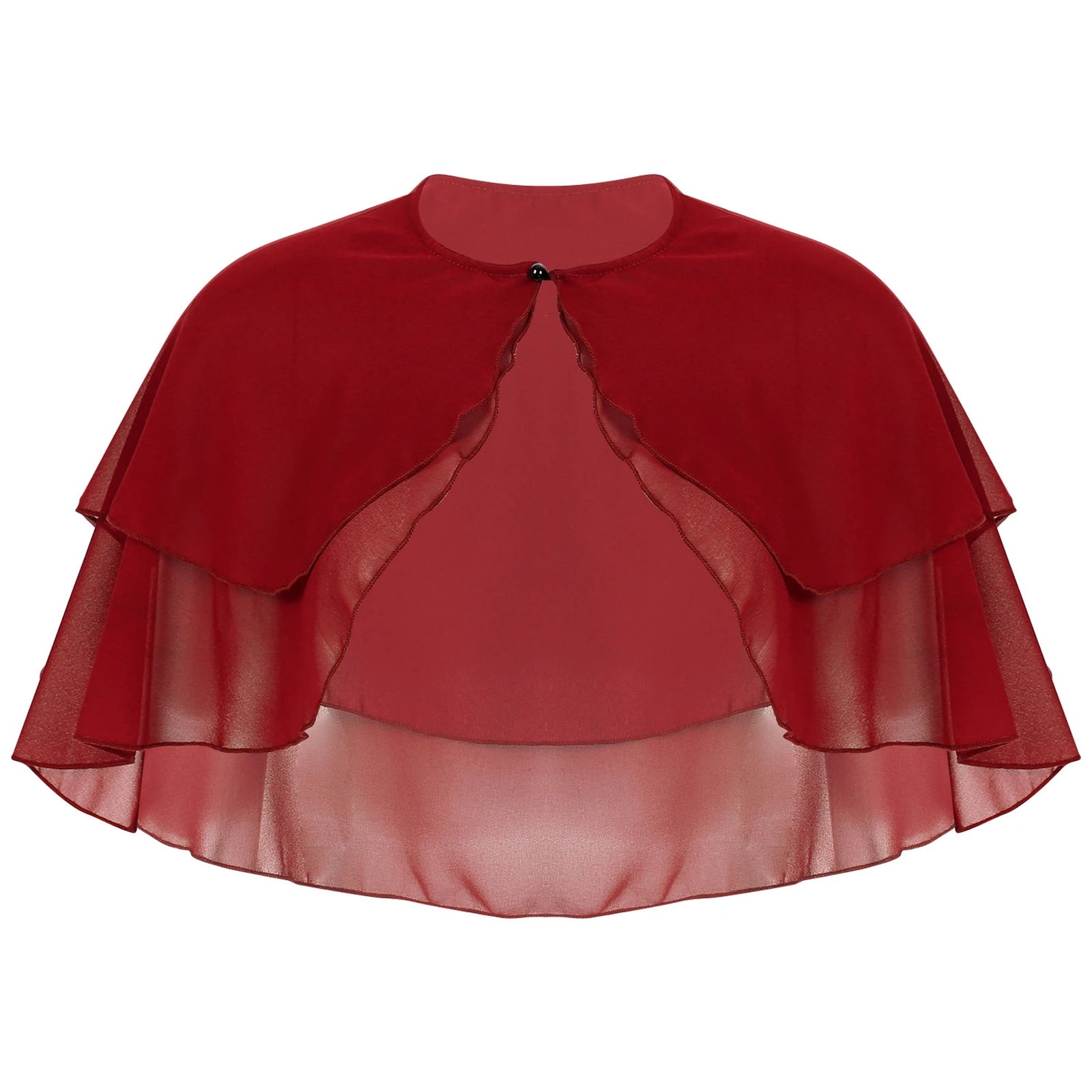 Layered Chiffon Capelet for Layering over Dresses and Tops