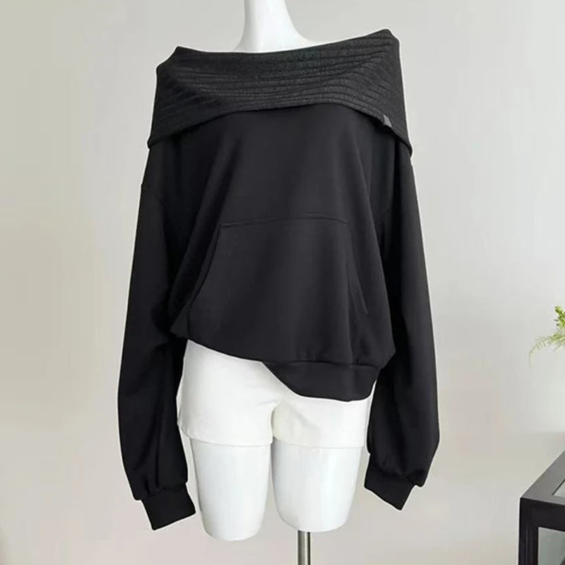 Long Sleeve Casual Pullover Sweatshirt with Original Style Options