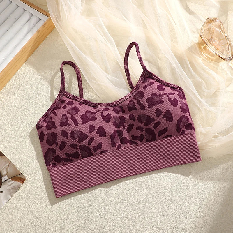 Women's Thin Strap Cropped Sports Sports Bra For Workout Outfits