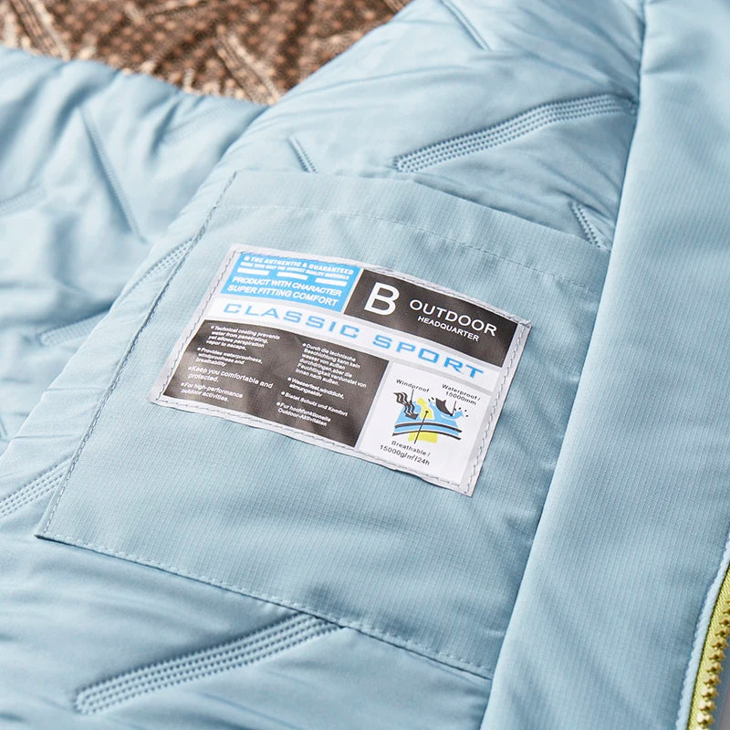 Hooded Long Sleeve Full Zip Outdoor Hiking Jacket with Pockets