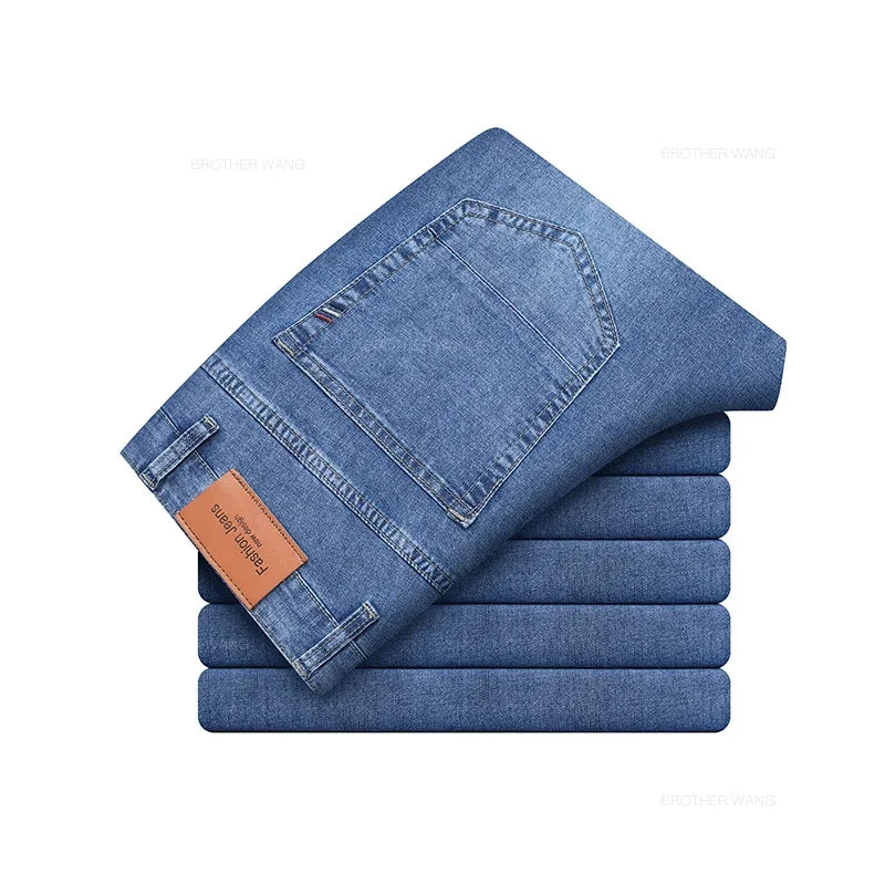 Men's Straight Leg Denim Jeans for Casual Everyday Wear