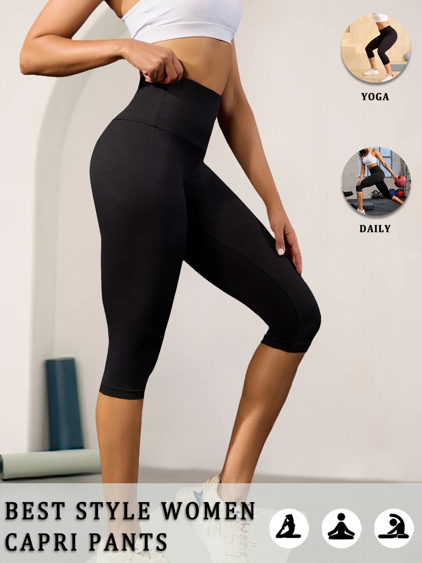 Women's Capri Leggings For Workout Outfits And Layering