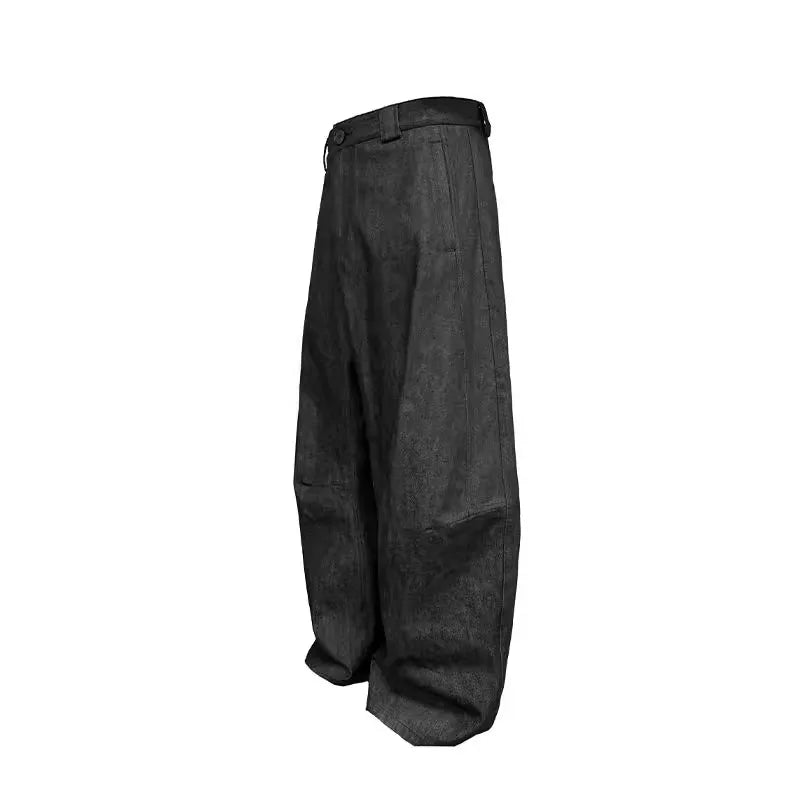 Women's Black Baggy Wide Leg Denim Jeans For Everyday Outfits