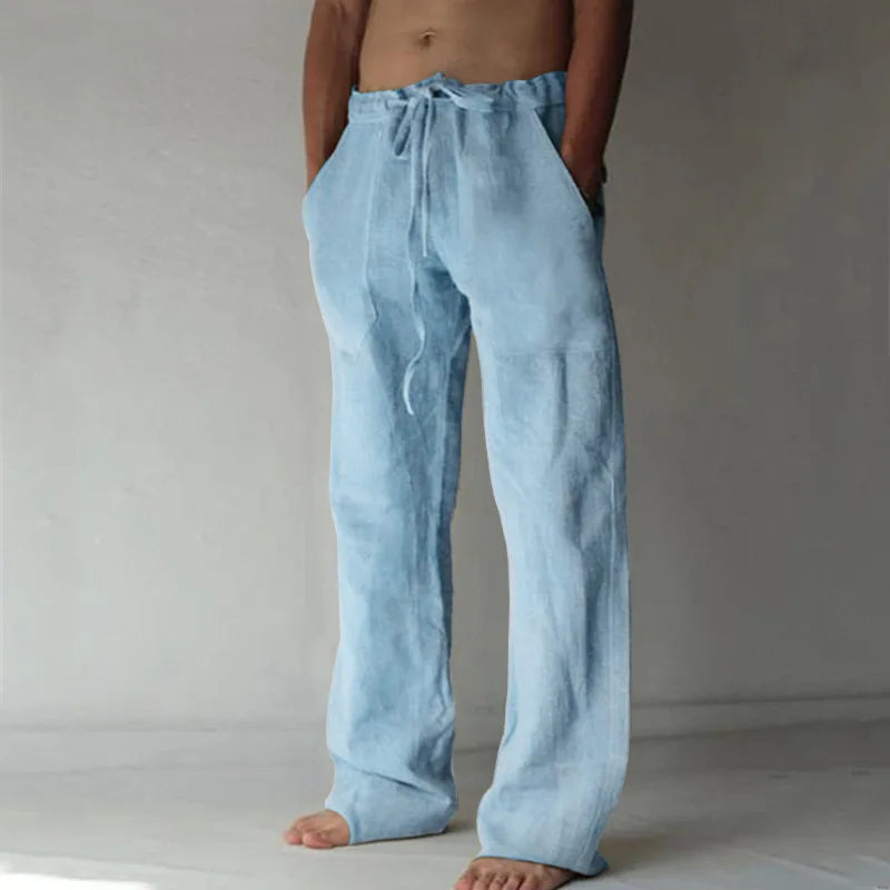 Men's Drawstring Waist Casual Pants For Everyday Wear
