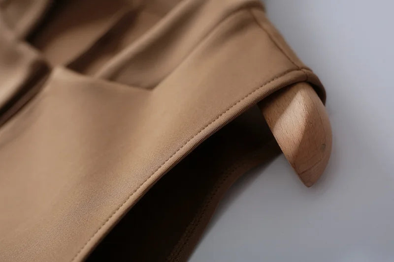 Sleeveless Vests For Women Retro Outerwear Spring Autumn Air Cotton Turn Down Collar Long Pocket Casual Jacket Woman