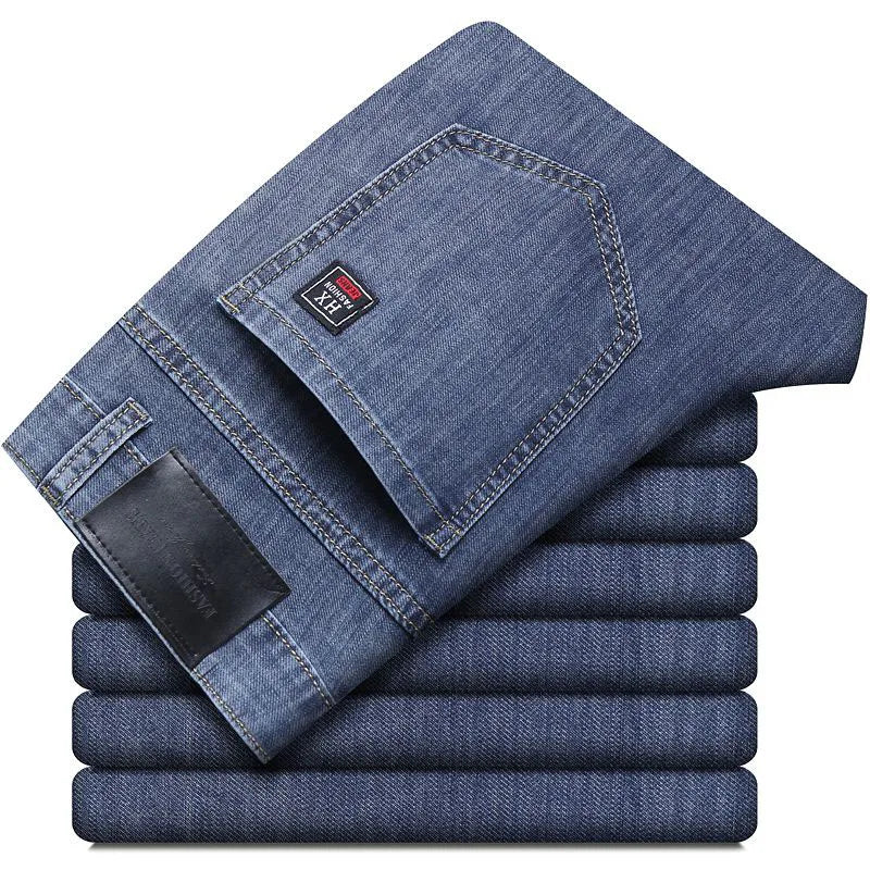 Men's Straight Leg Denim Jeans for Casual Everyday Wear