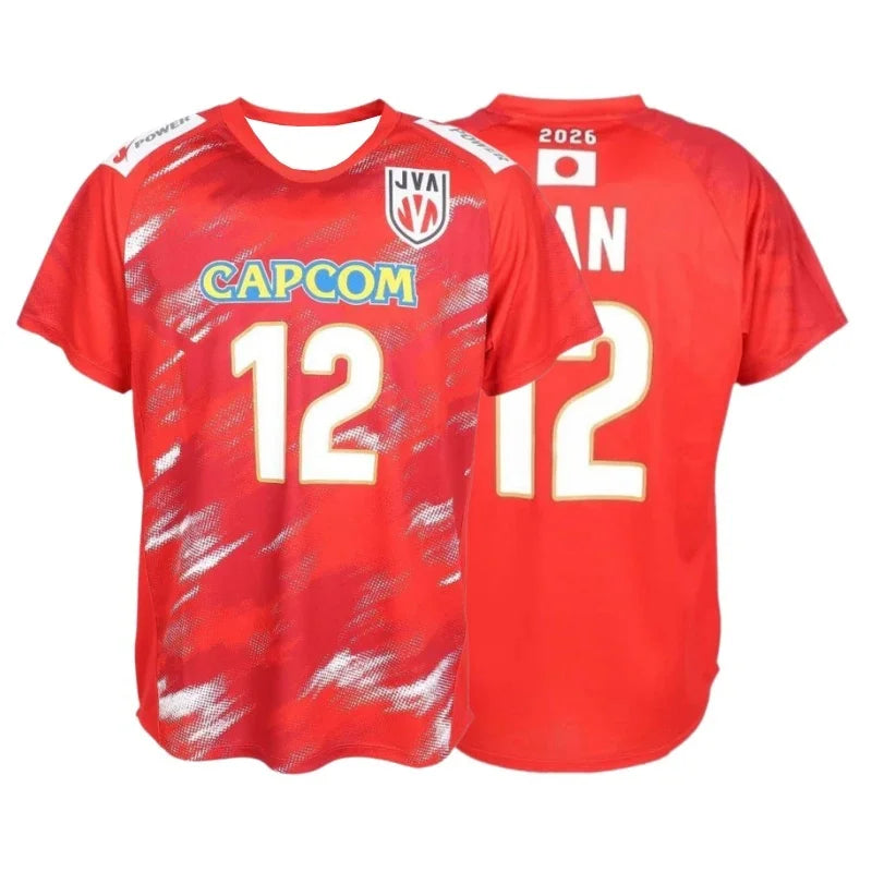 Japan Number One Volleyball Short Sleeve Jersey For Sports Outfits