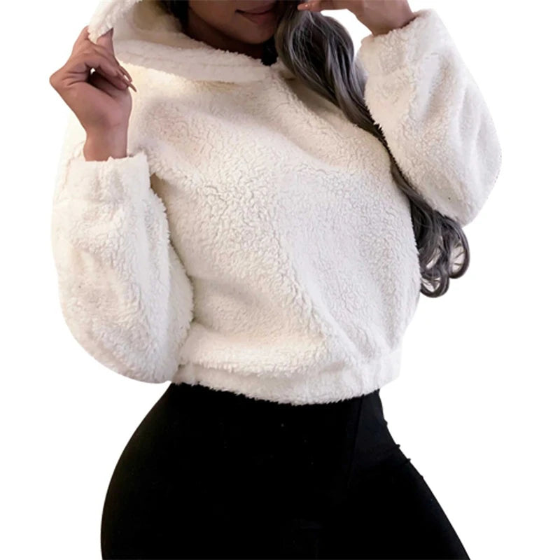 Bear Ear Long Sleeve Pullover Casual Hoodie for Layering