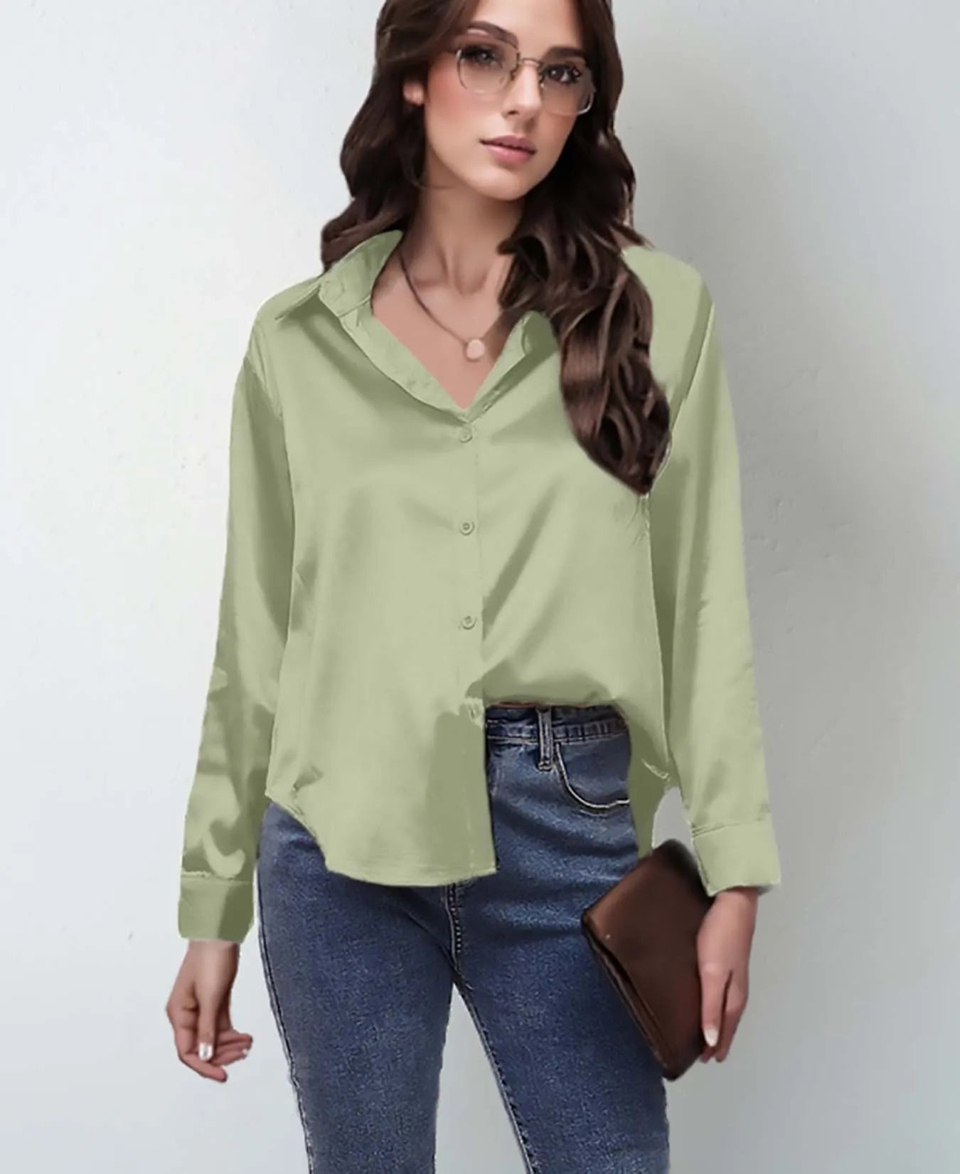 Women's Collared Long Sleeve Shirt