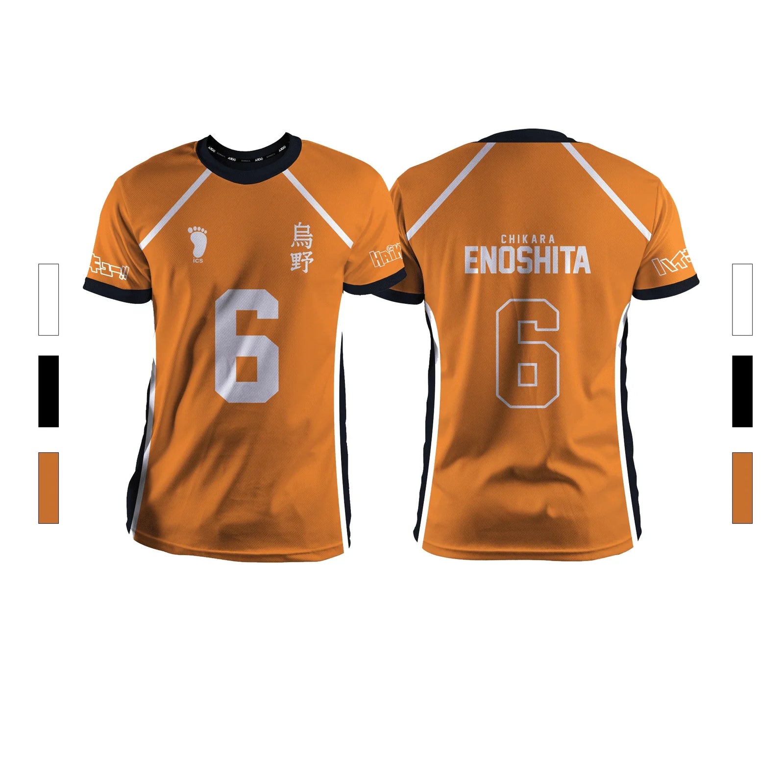 Anime Number Volleyball Short Sleeve T-shirt For Sports Outfits