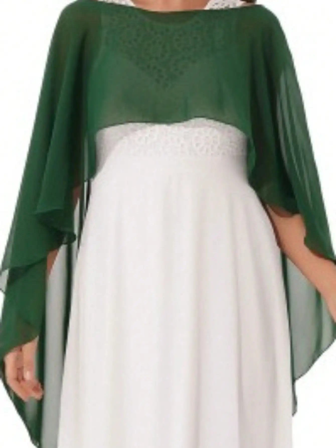 Sheer Flowing Drape Cape for Layering over Outfits
