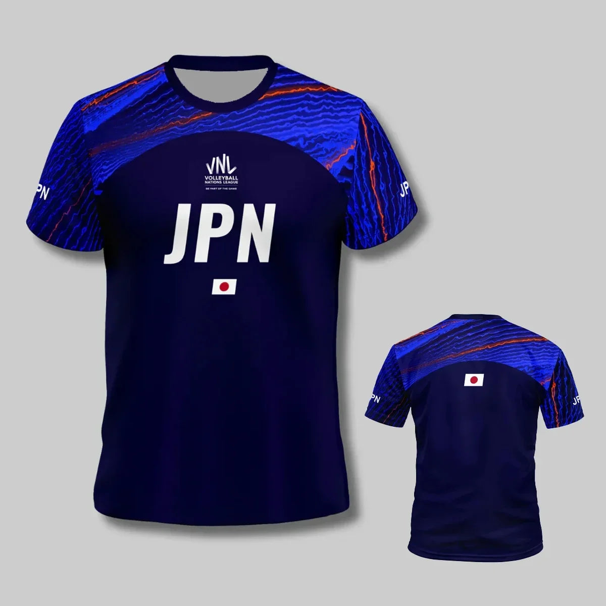 Japan Graphic Volleyball Short Sleeve Jersey For Sports Outfits