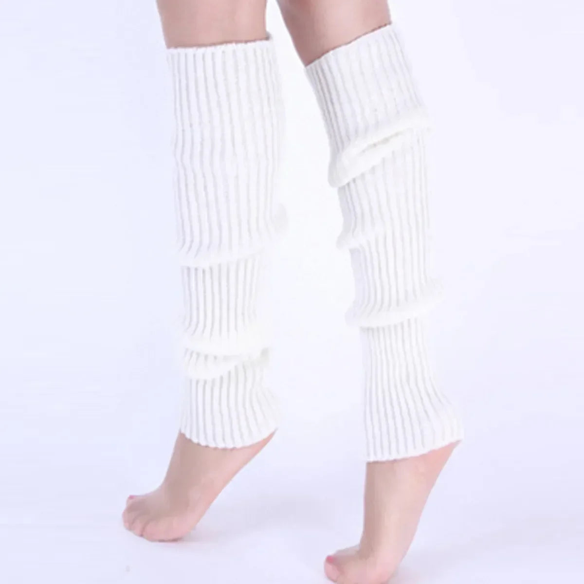Ribbed Knit Leg Warmers with Original Mixed Style Options