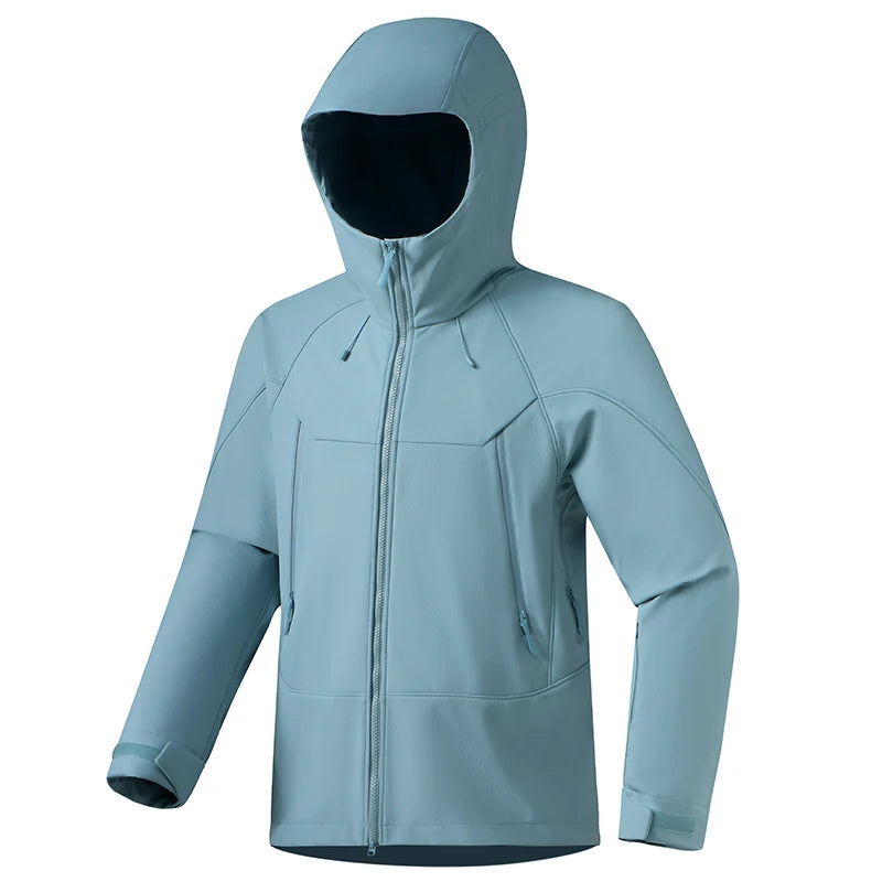 Unisex Waterproof Softshell Hiking Jacket for Camping