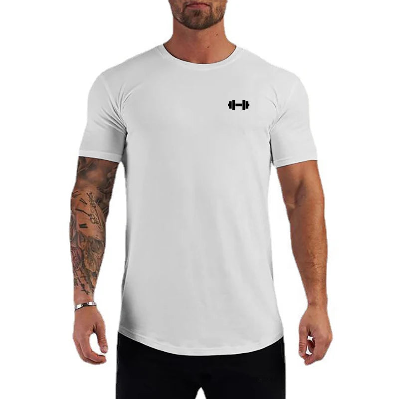Plain Training Short Sleeve T-shirt For Sports Outfits