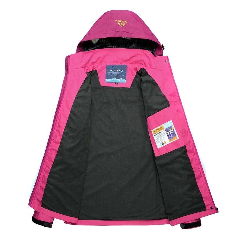 Outdoor Hooded Jacket and Trouser Clothing Set with Style Options
