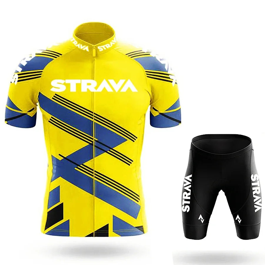 Men's Graphic Cycling Jersey and Shorts with Outfit Set Options