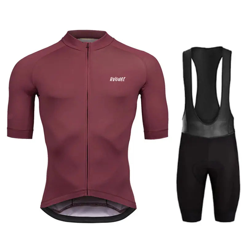 Men's Short Sleeve Cycling Jersey Set with Polyester and Spandex Bottoms