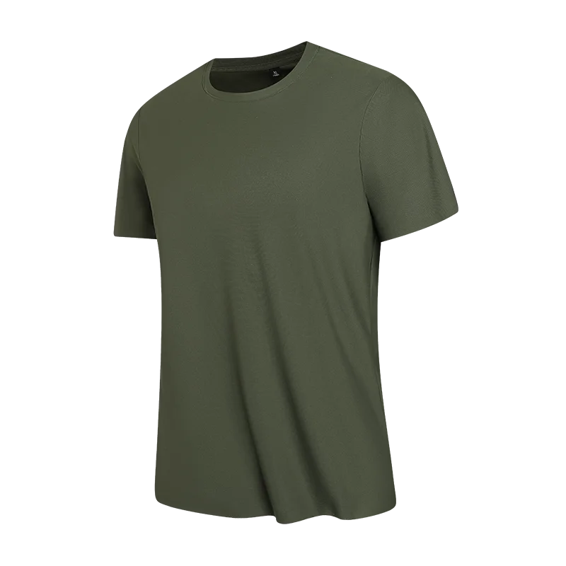 Short Sleeve T-Shirt Lightweight Stretch Gym Sportswear Tees