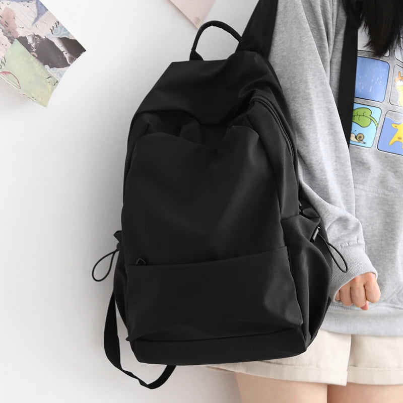 Everyday Student Backpack with Zipper Opening and Twin Shoulder Carry Straps