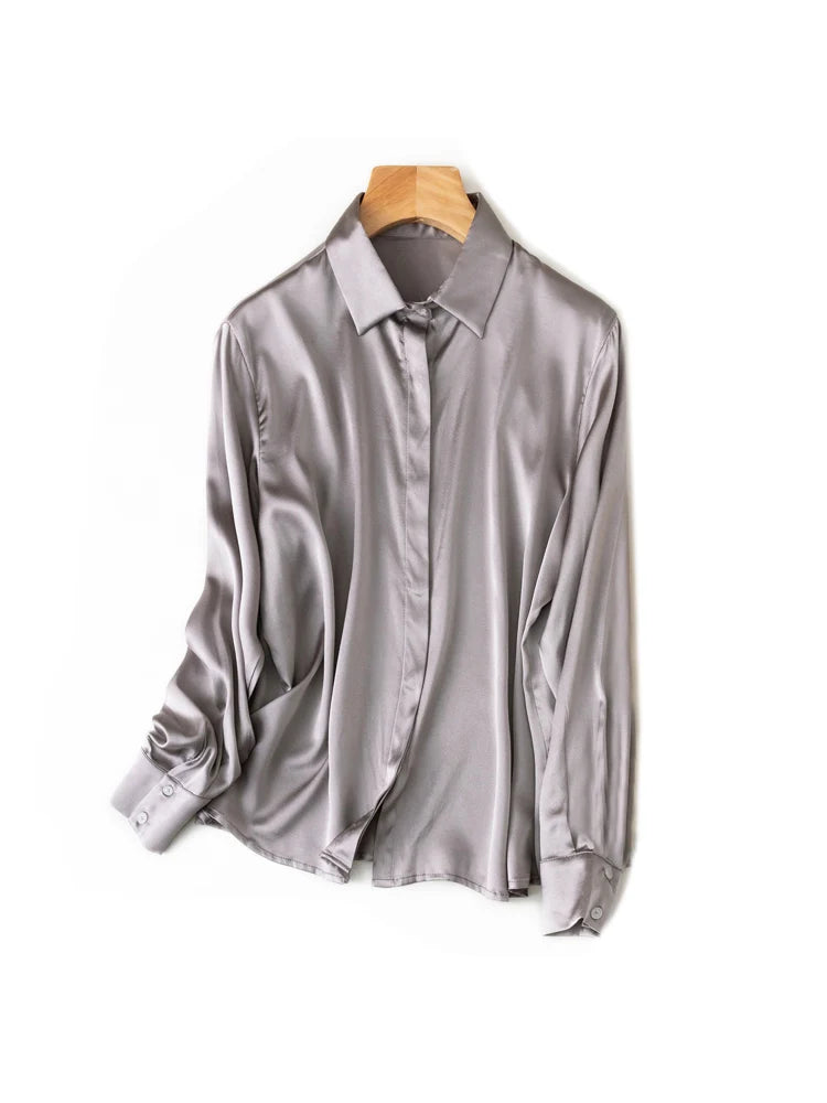 Women's Collared Long Sleeve Shirt