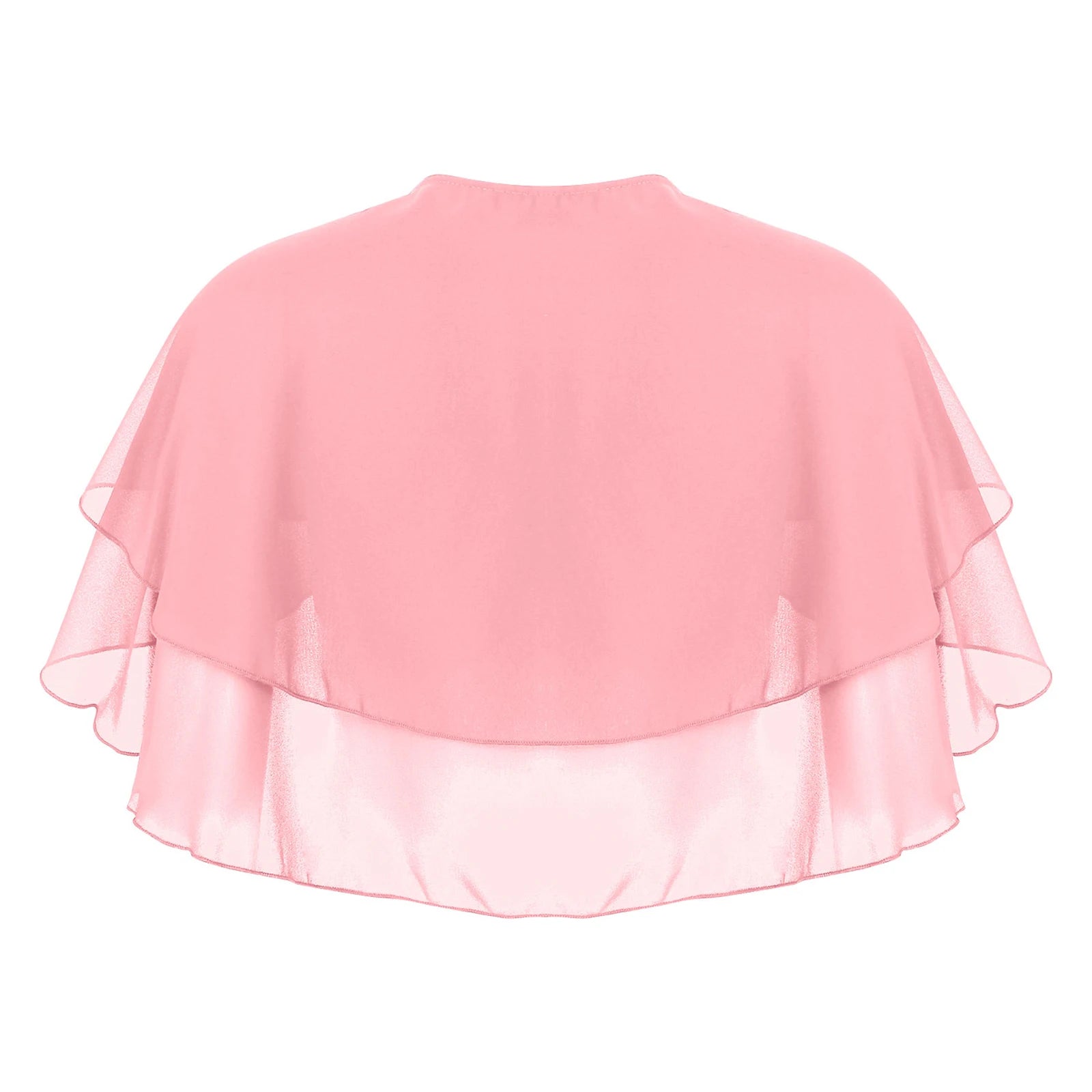 Layered Chiffon Capelet for Layering over Dresses and Tops
