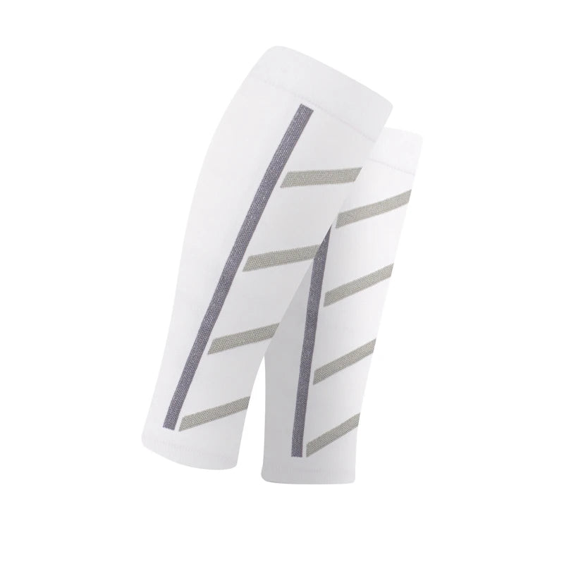 Color Block Calf Sleeves with Footless Open End Shape