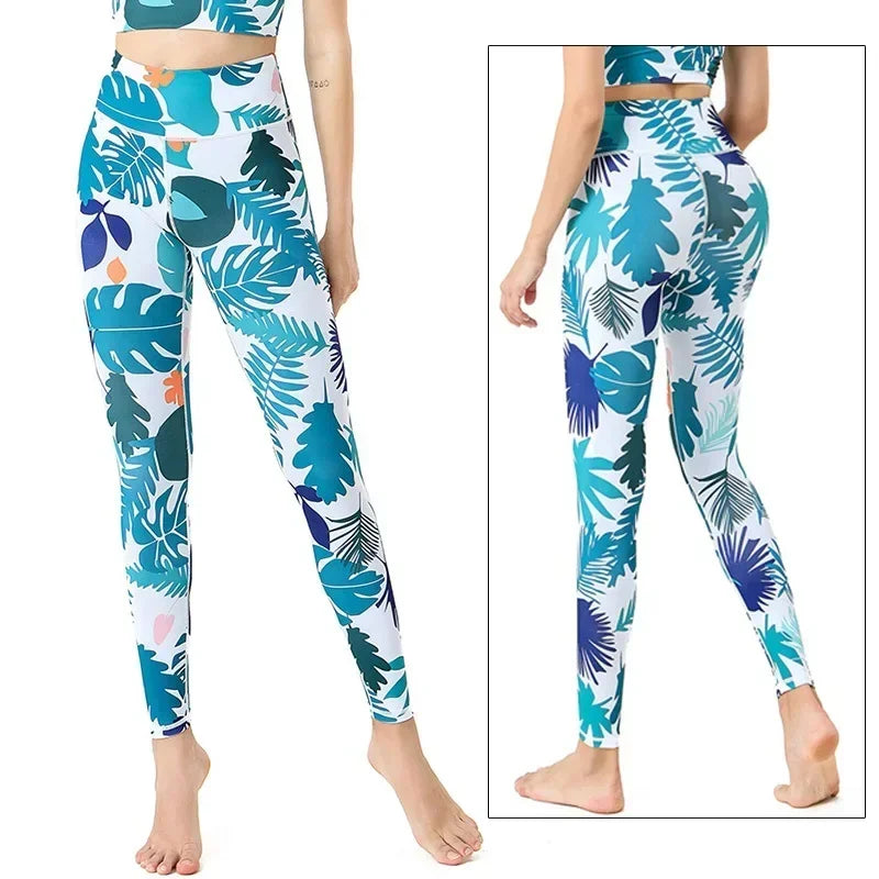 Women's Printed High-Waist Workout Leggings
