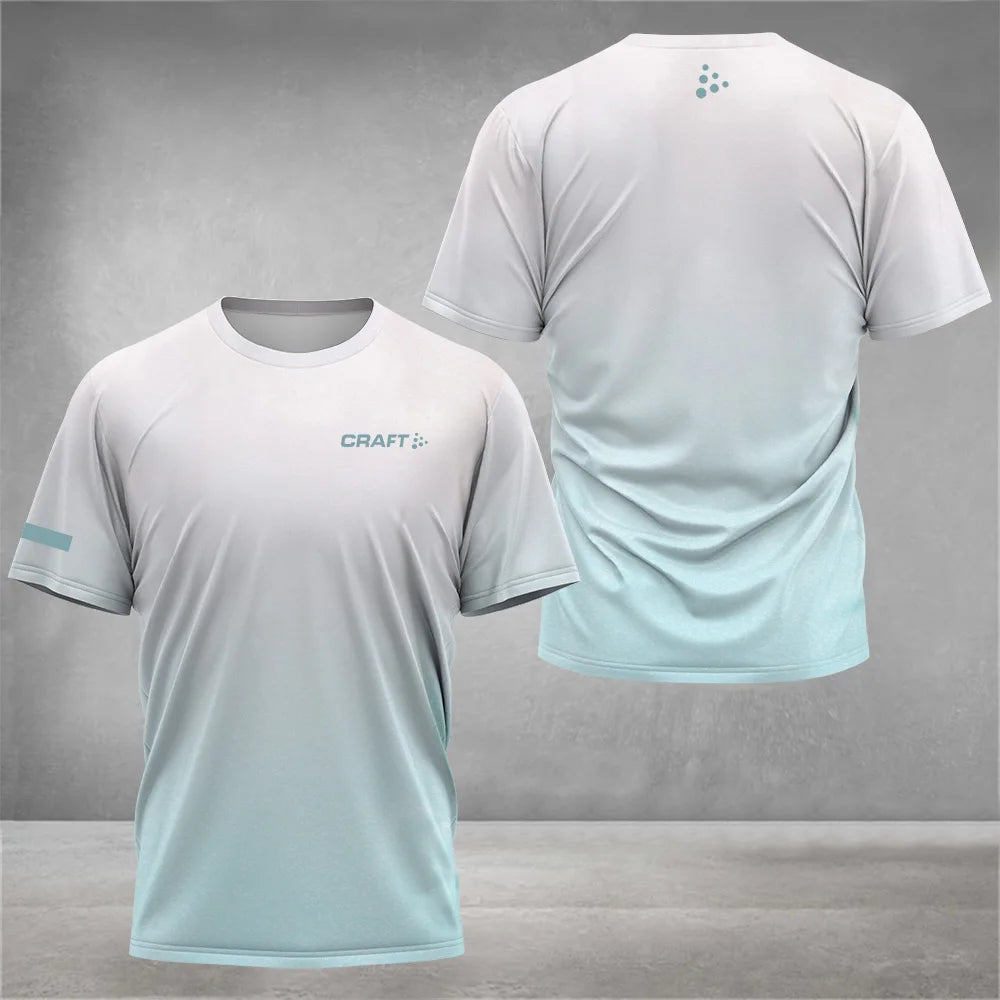 Printed Court Sports Short Sleeve T-shirt For Sports Outfits