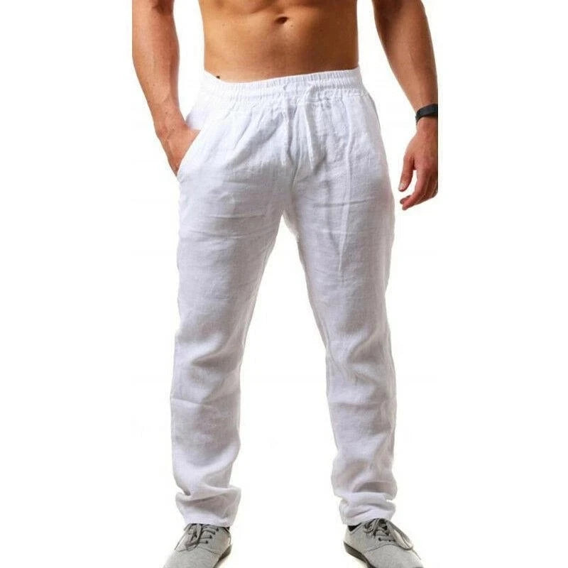 Men's Drawstring Waist Casual Pants For Everyday Wear