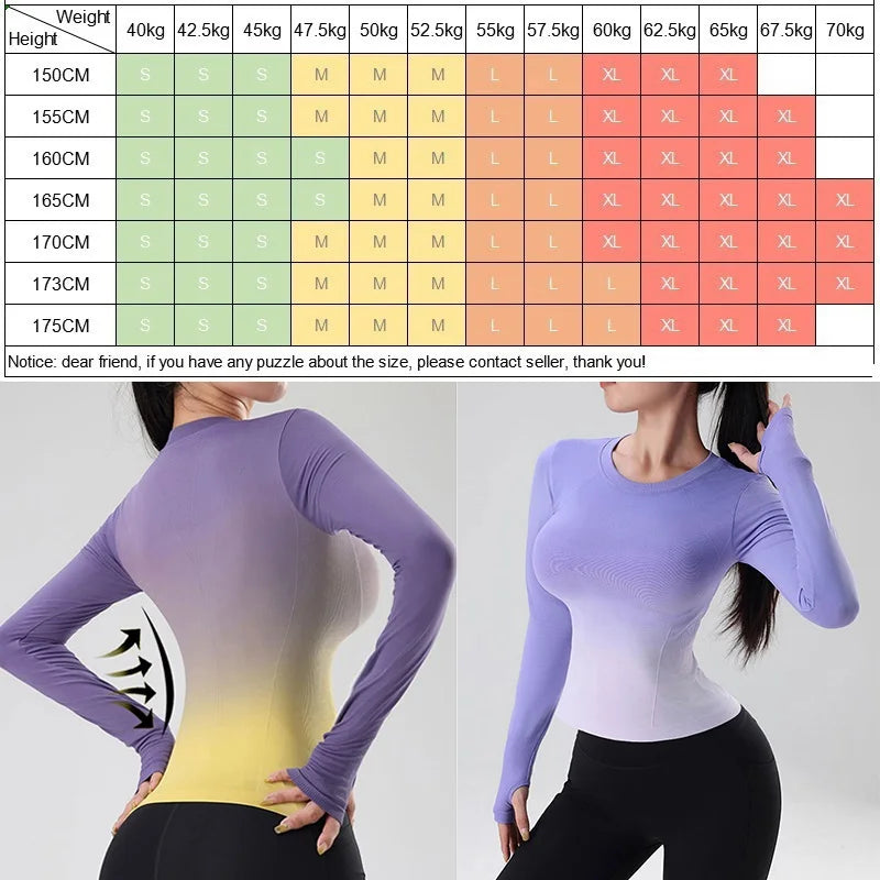Women's Long-Sleeve Crewneck Workout Top