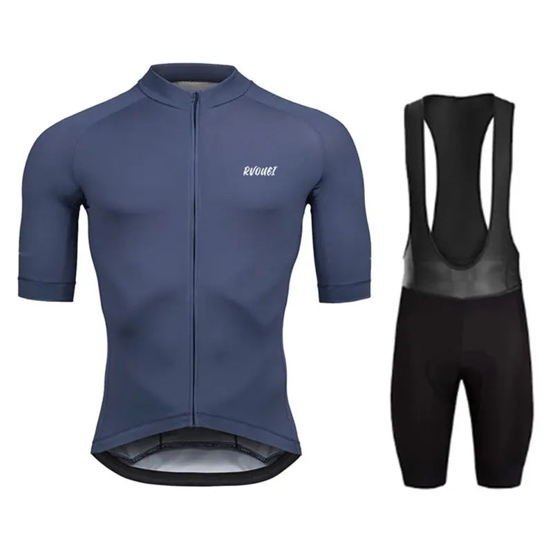 Men's Short Sleeve Cycling Jersey Set with Polyester and Spandex Bottoms
