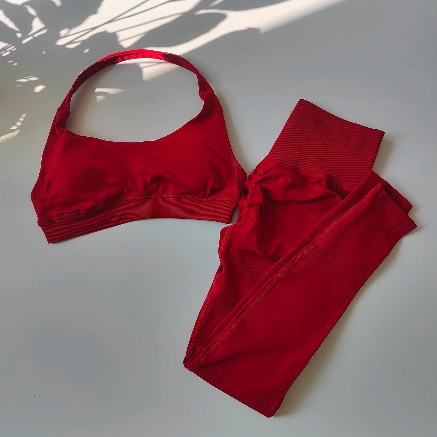 Women's Halter Bra And Leggings Yoga Set For Workout Outfits