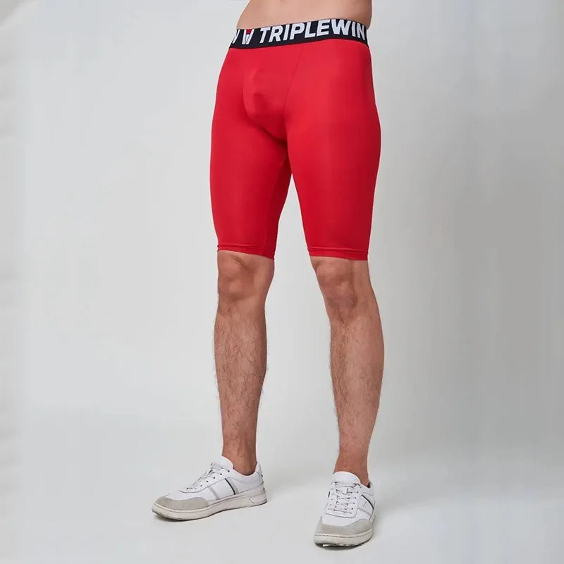 Men's Fitted Training Shorts for Gym and Running