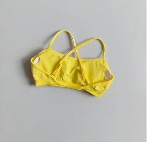 Women's Strappy Sports Bra with Separate Shorts Options