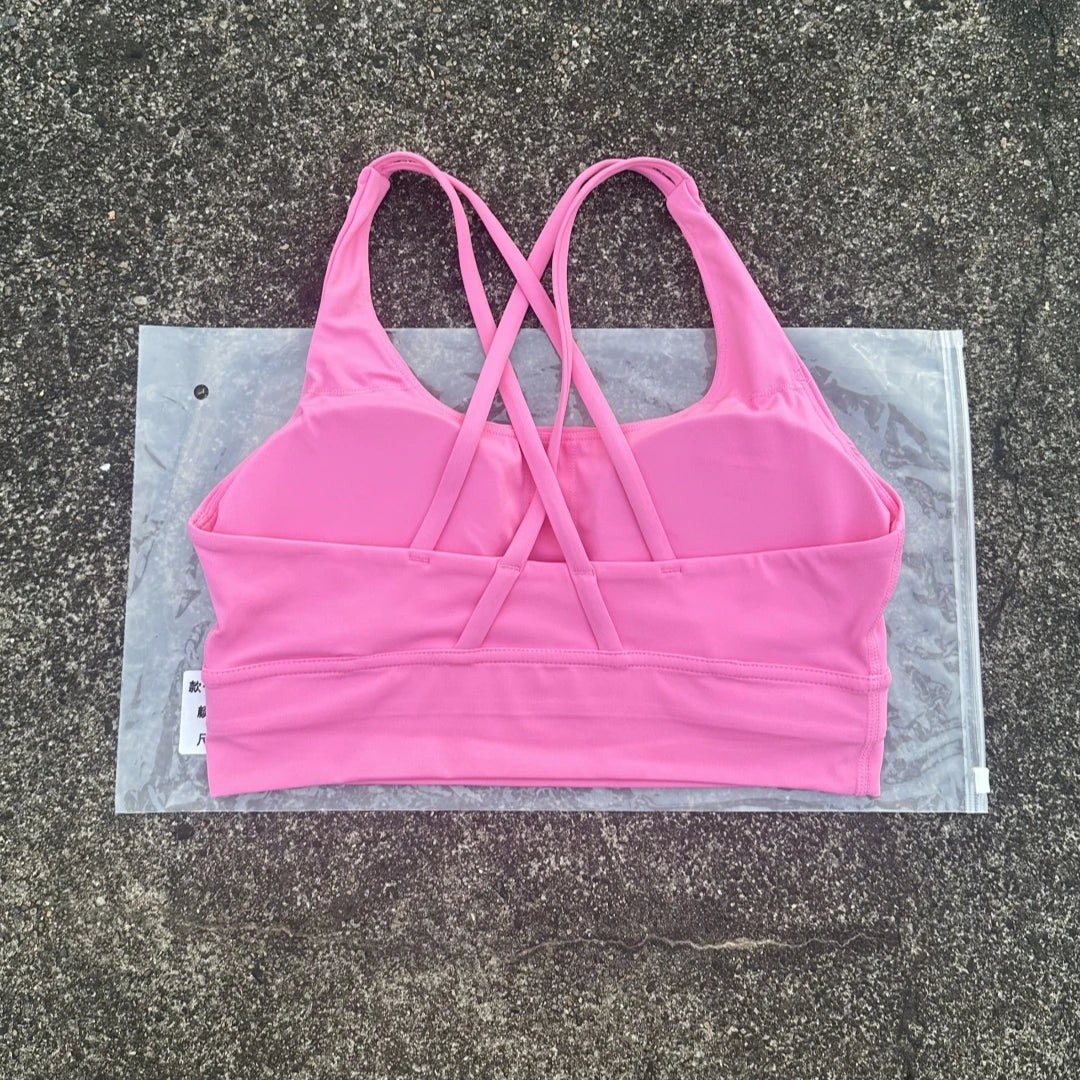 Women's Thin Strap Cross Back Sports Bra