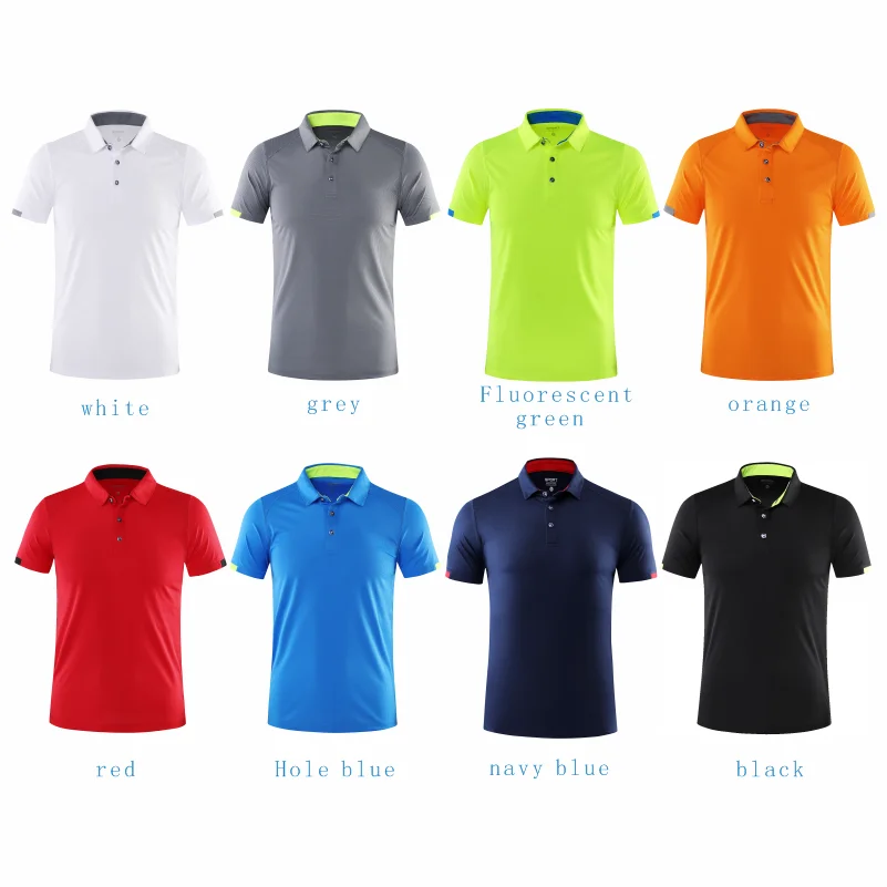 Solid Short Sleeve Collared Golf Polo Shirt with Button Placket