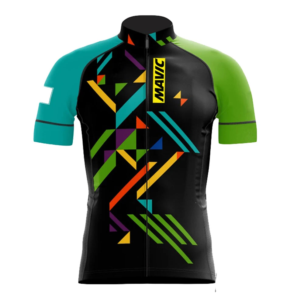 Men's Cycling Jerseys and Shorts with Separate Graphic Style Options