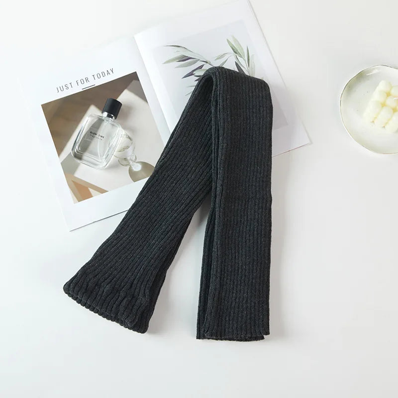 Long Ribbed Dance Leg Warmers with Stirrup Foot Shape