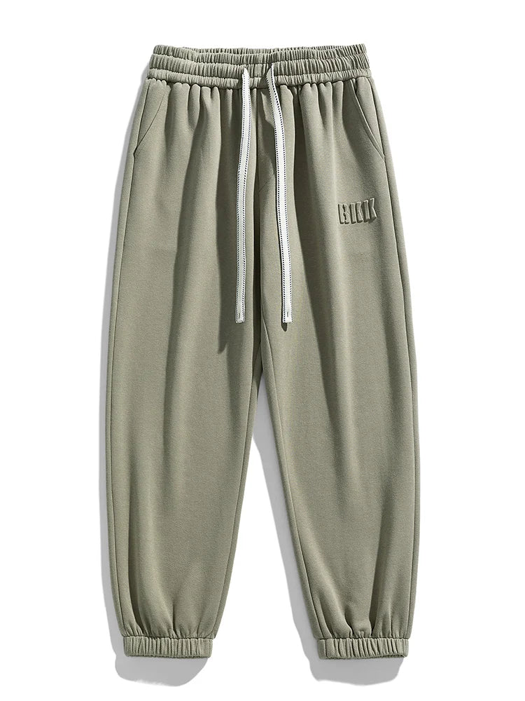 Men's Elastic Waist Loose Fit Casual Pants For Everyday Wear