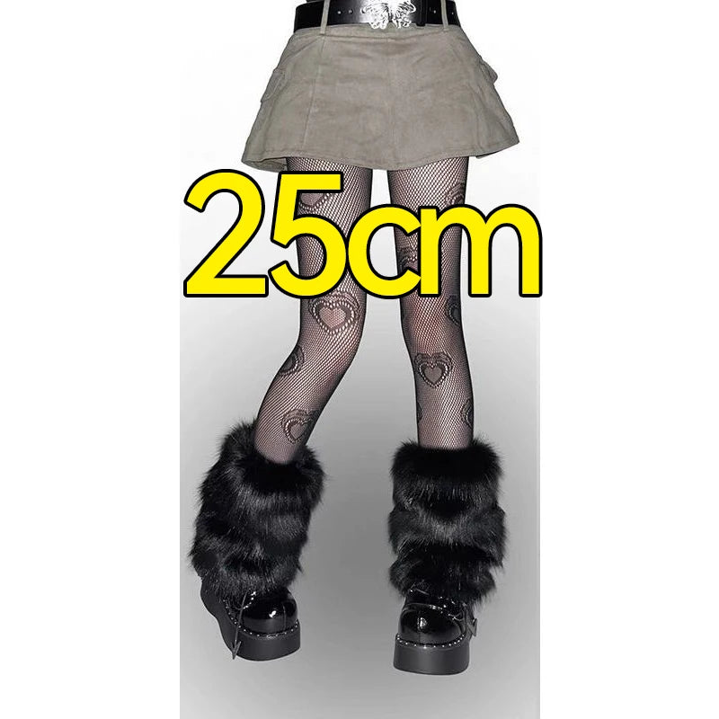 Plush Leg Warmers with Slouchy Flared Calf Shape