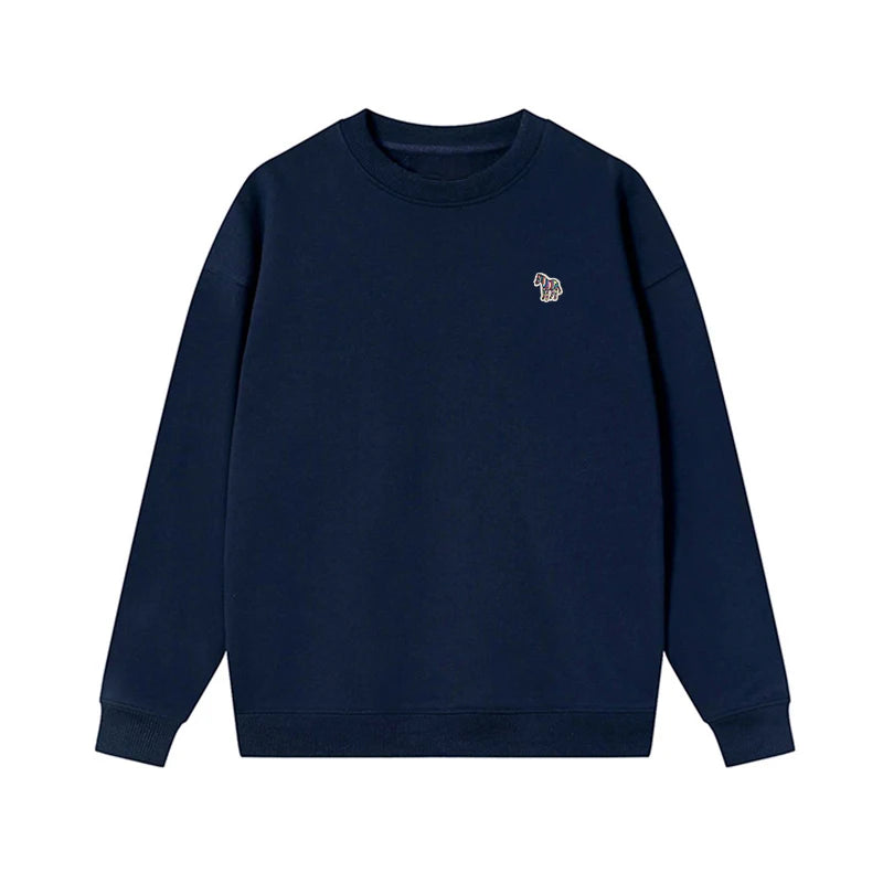 Embroidered Long Sleeve Pullover Casual Sweatshirt for Layering
