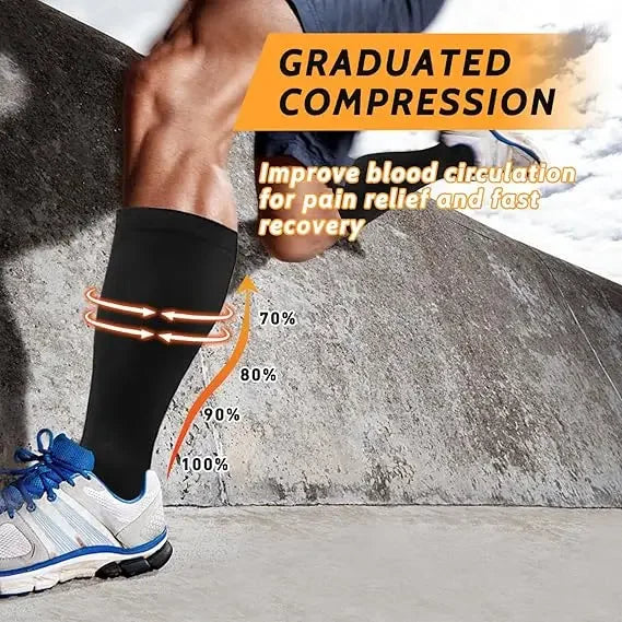 Plus Size Knee High Compression Socks with Pattern Options
