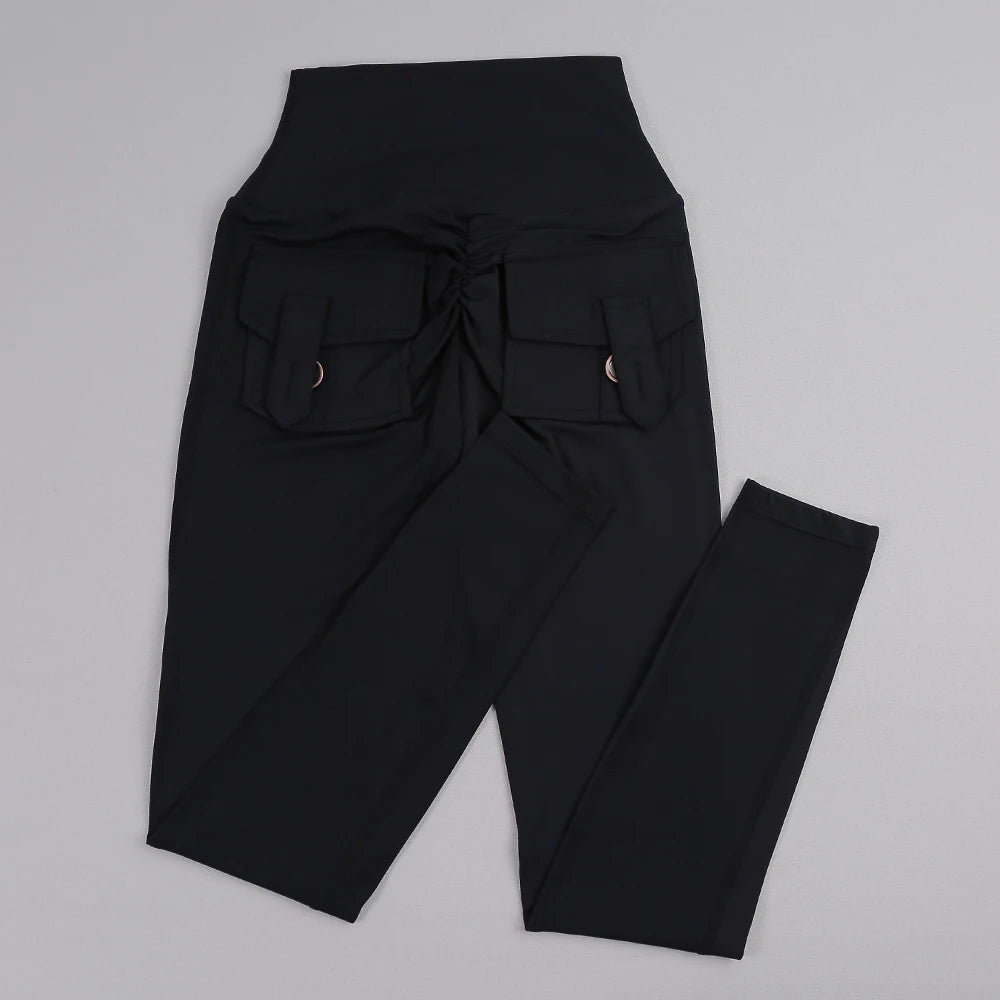 Women's Back Pocket Full Length Leggings For Workout Outfits