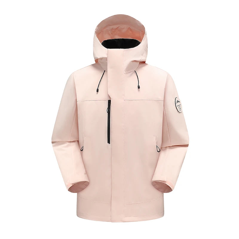 Unisex Waterproof Oil-Resistant Hiking Jacket for Trekking