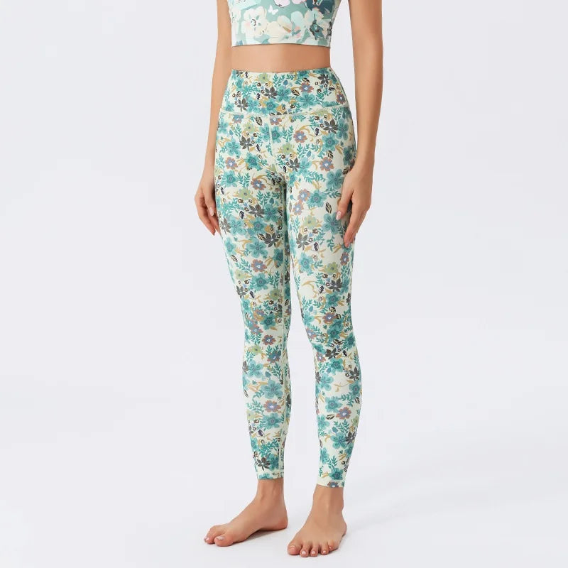 Women's Printed High-Waist Workout Leggings