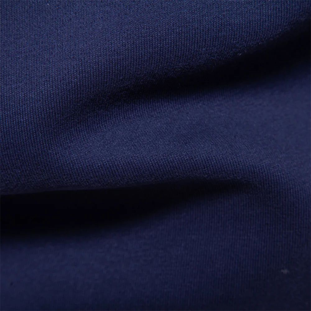 Men's Polo-Collar Long-Sleeve Button-Neck Sweatshirt