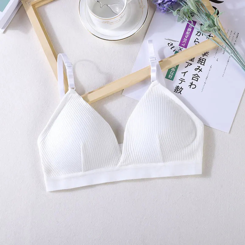 Women's Ribbed Triangle Sports Bra